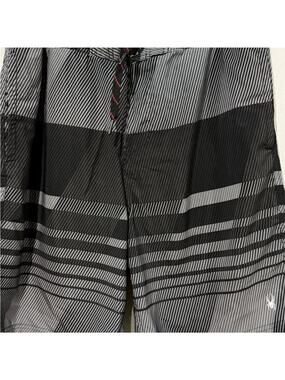 Spyder Men's Black and Gray Swim Shorts Size XL